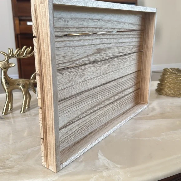 Wooden Slatted Tray - Picture 2 of 3